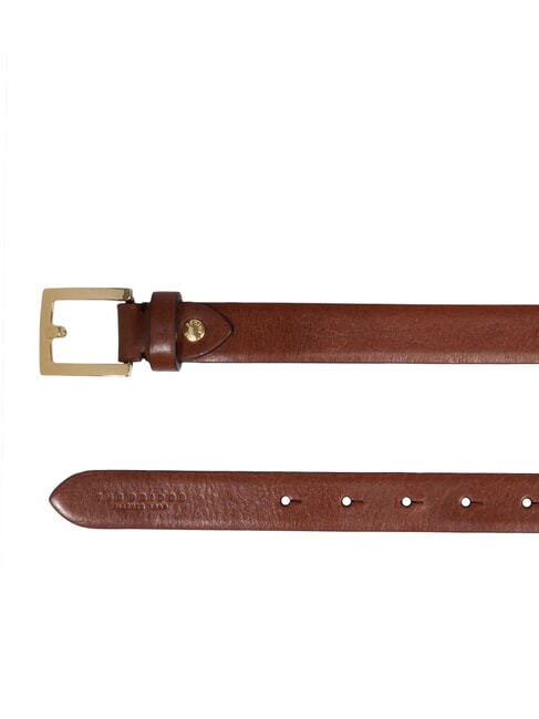 BERENICE Leather belt, can be shortened to measure BROWN - Belts