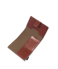 THE BRIDGE STORY UOMO RFID leather snap card holder brown 14/ruthenium palladium - Men&rsquo;s Wallets - 3