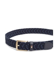 TOMMY HILFIGER DENTON Braided elastic belt Aegean Sea - Belts - 2