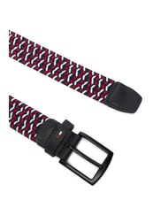TOMMY HILFIGER DENTON Braided elastic belt sky - Belts - 3