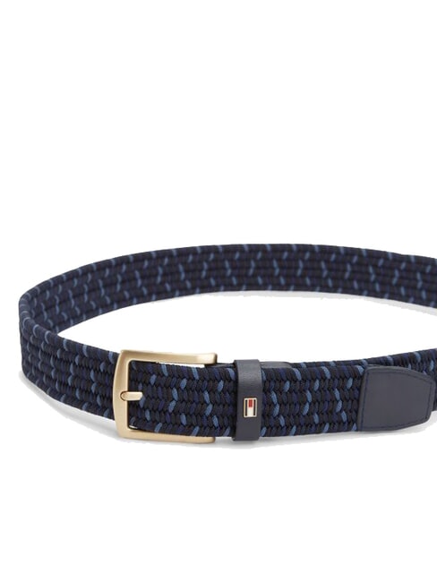 DENTON Braided elastic belt Aegean Sea - Belts