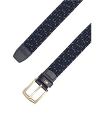 TOMMY HILFIGER DENTON Braided elastic belt Aegean Sea - Belts - 3