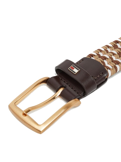 DENTON Braided elastic belt coffee beans - Belts