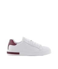 ARMANI EXCHANGE A|X Leather sneakers optical white+groove - Women&rsquo;s shoes - 2