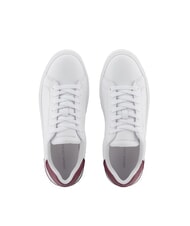 ARMANI EXCHANGE A|X Leather sneakers optical white+groove - Women&rsquo;s shoes - 4