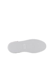 ARMANI EXCHANGE A|X Leather sneakers optical white+groove - Women&rsquo;s shoes - 5