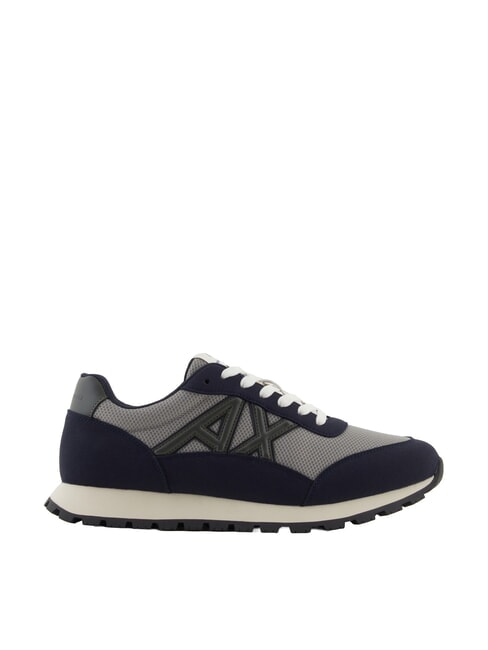DROP MICROSUEDE Sneakers with contrasting logo deep navy+gray+chimera - Men&rsquo;s shoes