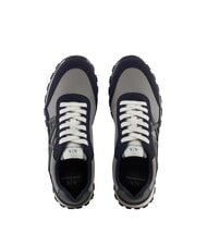 ARMANI EXCHANGE DROP MICROSUEDE Sneakers with contrasting logo deep navy+gray+chimera - Men&rsquo;s shoes - 4