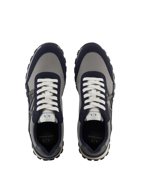 DROP MICROSUEDE Sneakers with contrasting logo deep navy+gray+chimera - Men&rsquo;s shoes