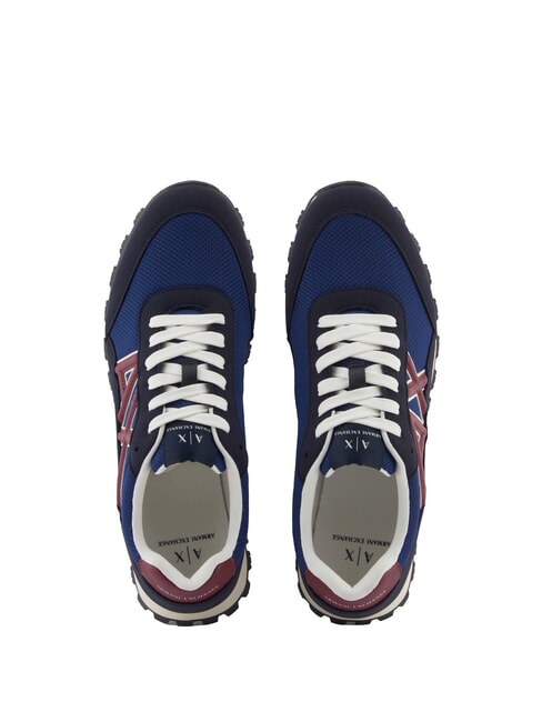 DROP MICROSUEDE Sneakers with contrasting logo deep navy+estate blue+pomenegr - Men&rsquo;s shoes