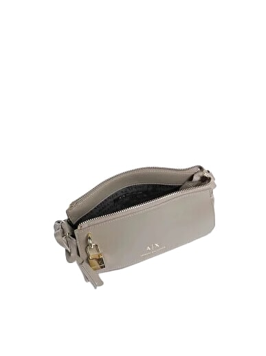 JANE Shoulder bag with padlock brown bass - Women&rsquo;s Bags