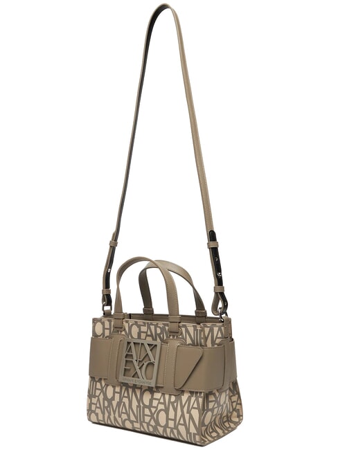 LOGO ALL OVER Small bag with shoulder strap sound sand / brown bass - Women&rsquo;s Bags