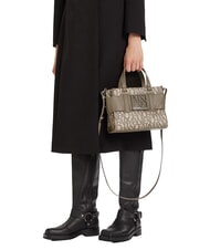 ARMANI EXCHANGE LOGO ALL OVER Small bag with shoulder strap sound sand / brown bass - Women&rsquo;s Bags - 5