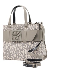 ARMANI EXCHANGE LOGO ALL OVER Hand bag with shoulder strap sound sand / brown bass - Women&rsquo;s Bags - 3