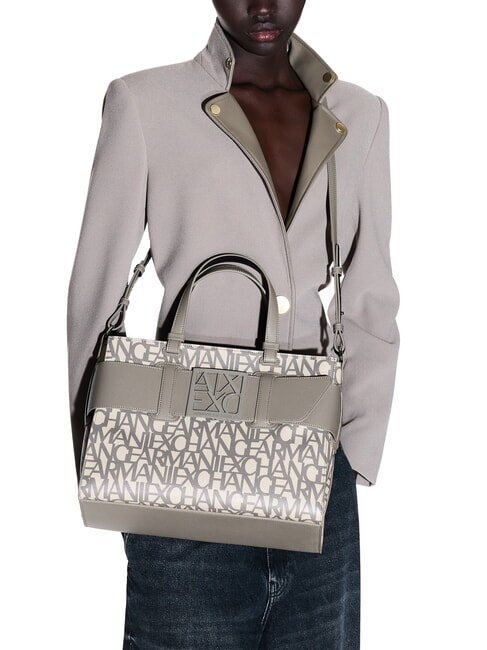 LOGO ALL OVER Hand bag with shoulder strap sound sand / brown bass - Women&rsquo;s Bags