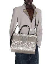 ARMANI EXCHANGE LOGO ALL OVER Hand bag with shoulder strap sound sand / brown bass - Women&rsquo;s Bags - 6