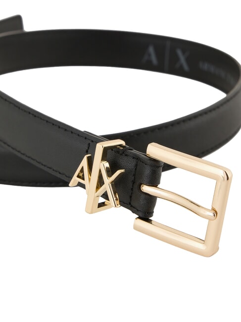 TONGUE Leather belt Black - Belts