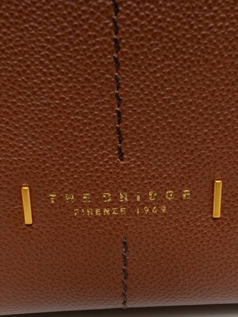 LETIZIA Leather Shopping Bag BROWN - Women&rsquo;s Bags