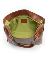 THE BRIDGE LETIZIA Leather Shopping Bag BROWN - Women&rsquo;s Bags - 5