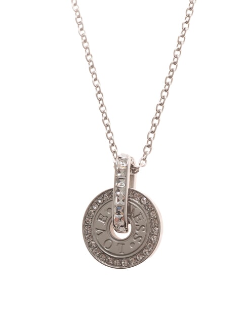LOVE Circular Charm Necklace SILVER - Necklaces