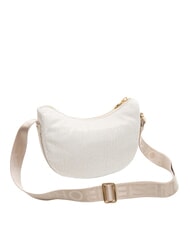 BORBONESE HOBO LUNA MINI ECO LINE Shoulder bag white cotton - Women&rsquo;s Bags - 2