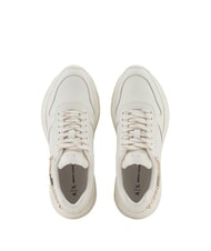 ARMANI EXCHANGE A|X Chain  Leather sneakers off white+off white - Women&rsquo;s shoes - 4