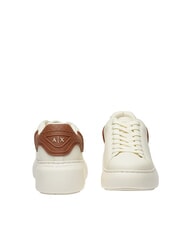 ARMANI EXCHANGE SUPER MINI-TUMBLED Sneakers off white + coconut shell - Women&rsquo;s shoes - 4