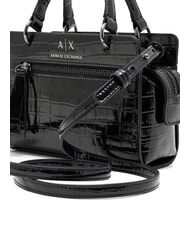 ARMANI EXCHANGE A|X CROCO Micro Handbag, with shoulder strap black - Women&rsquo;s Bags - 4