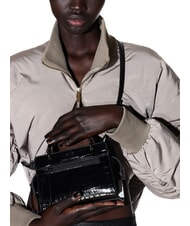 ARMANI EXCHANGE A|X CROCO Micro Handbag, with shoulder strap black - Women&rsquo;s Bags - 6