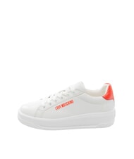 LOVE MOSCHINO ECLIPSE 50 Leather sneakers white/red - Women&rsquo;s shoes - 2