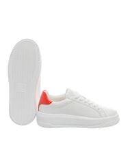 LOVE MOSCHINO ECLIPSE 50 Leather sneakers white/red - Women&rsquo;s shoes - 5