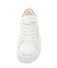 LOVE MOSCHINO ECLIPSE 50 Leather sneakers white/red - Women&rsquo;s shoes - 4