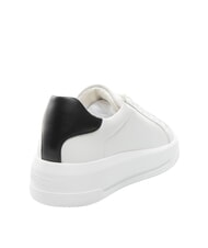 LOVE MOSCHINO ECLIPSE 50 Leather sneakers White black - Women&rsquo;s shoes - 3