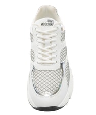 LOVE MOSCHINO STARDUST 60 Women's Sneakers silver/white/silver - Women&rsquo;s shoes - 4