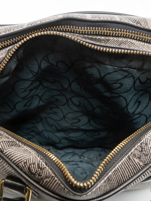 PLANETARIUM Medium dome bag with shoulder strap monochrom lt grey/black - Women&rsquo;s Bags