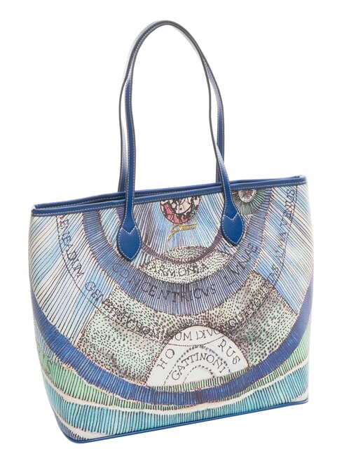 PLANETARIUM Medium shopping bag aquamarine/navy - Women&rsquo;s Bags