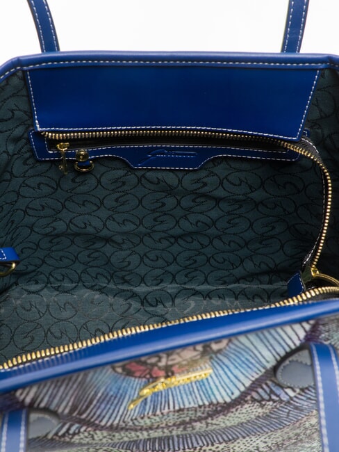 PLANETARIUM Medium shopping bag aquamarine/navy - Women&rsquo;s Bags