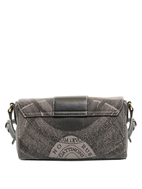 PLANETARIUM Shoulder bag with flap monochrom lt grey/black - Women&rsquo;s Bags