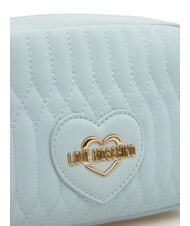 LOVE MOSCHINO BUBBLY LOVE Mini shoulder bag light blue - Women&rsquo;s Bags - 3