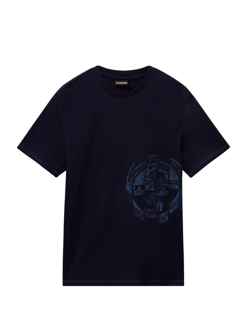 S-VANNI Cotton T-Shirt blu marine - T-shirt