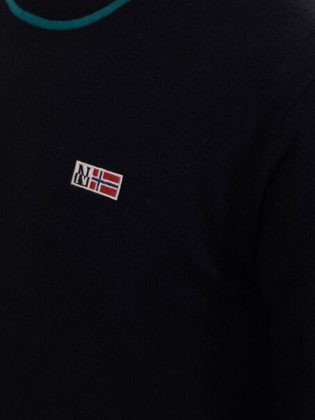 DONORI Wool blend sweater black 041 - Men's Sweaters