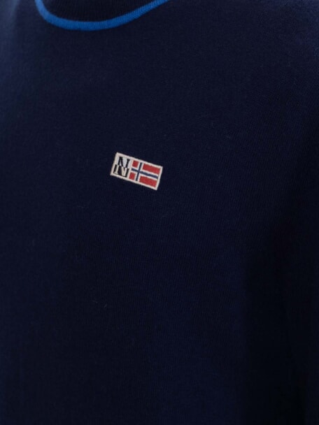 DONORI Wool blend sweater blu marine - Men's Sweaters