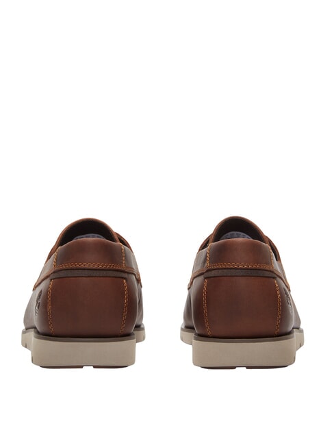 GRAFTON BAY Leather sailing shoes medium brown full grain - Men&rsquo;s shoes