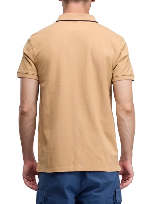 MILLERS RIVER Cotton polo shirt light wheat boot - Polo shirt