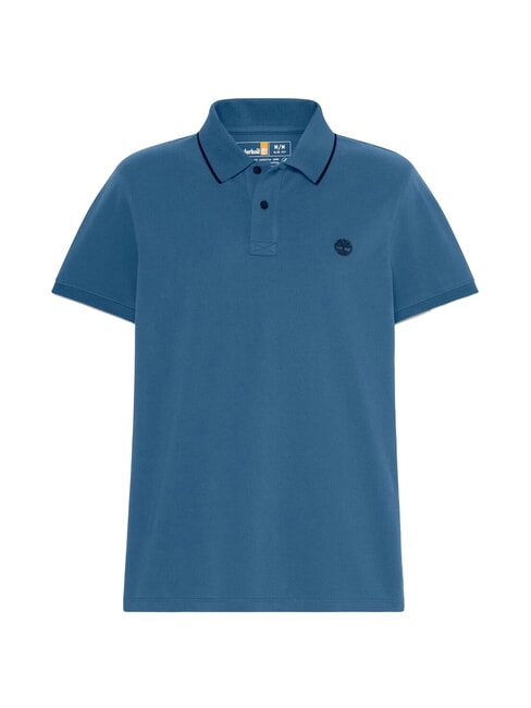 MILLERS RIVER Cotton polo shirt dark denim - Polo shirt