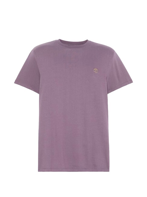 SS DUNRIVER CREW Cotton T-shirt vintage violet - T-shirt