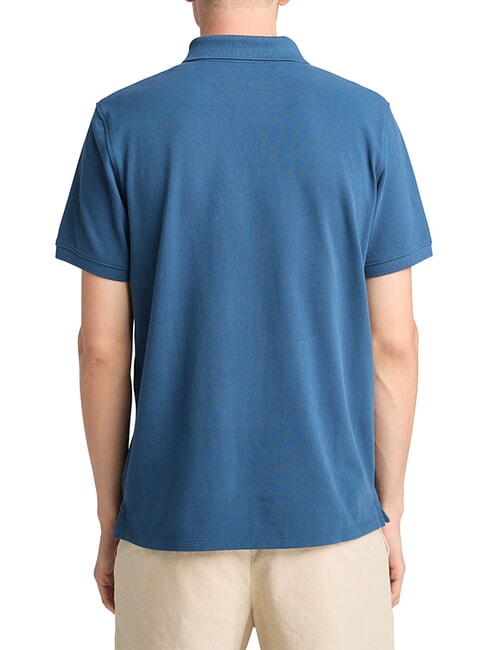 MILLERS RIVER Cotton polo shirt dark denim - Polo shirt