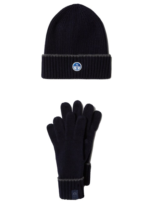 CORE Hat + gloves kit navy blue - Gloves