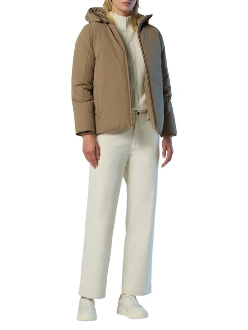 OCEAN OUTDOOR Hooded jacket brown rock - Women's Jackets