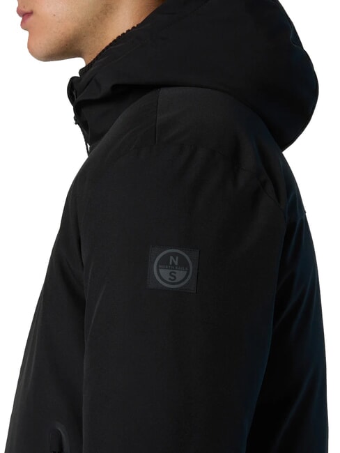 NORTH TECH Hooded jacket black - Men's Jackets